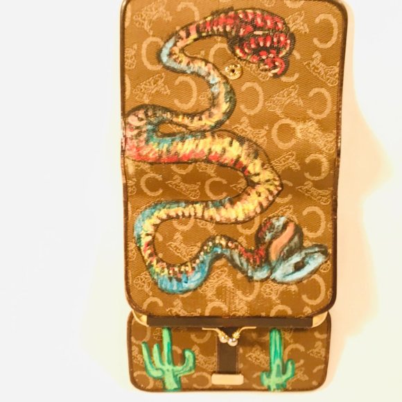 CELINE X ANTICULTURE Wallet Snake Cactus Horse - Picture 7 of 14
